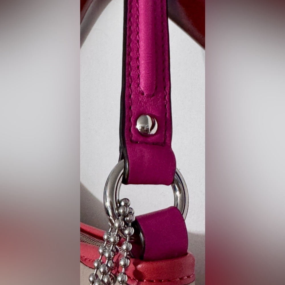 Coach Daisy Spectator Sand/Pink Leather Shoulder Bag 23951- READ - Picture 5 of 13